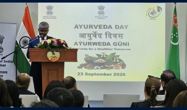 Celebration of the 11th Ayurveda Day in Ashgabat.